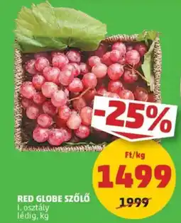 PENNY Red globe szőlő ajánlat