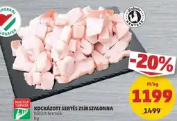 PENNY Kockázott sertés zsírszalonna ajánlat