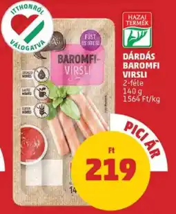 PENNY Dárdás baromfi virsli ajánlat