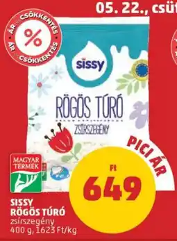 PENNY Sissy rögös túró ajánlat