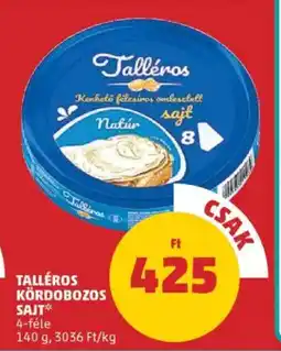 PENNY Talléros kördobozos sajt ajánlat