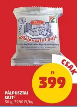 PENNY Pálpusztai sajt ajánlat