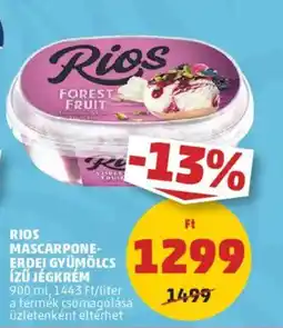 PENNY Rios mascarpone- erdei gyümölcs ízű jégkrém ajánlat
