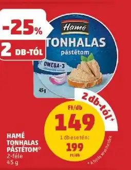 PENNY Hamé tonhalas pástétom ajánlat