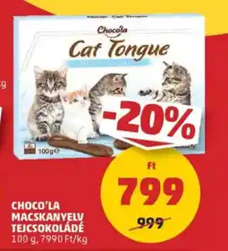 PENNY Choco'la macskanyelv tejcsokoládé ajánlat