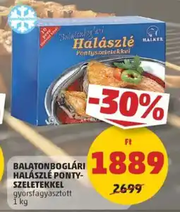 PENNY Balatonboglári halászlé ponty- szeletekkel ajánlat