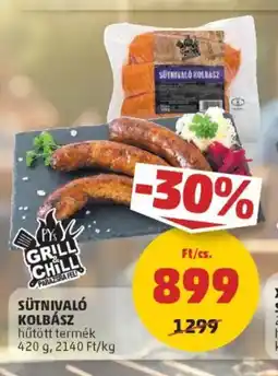 PENNY Sutnivaló kolbász ajánlat