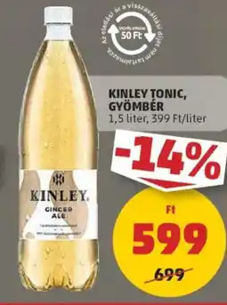 PENNY Kinley tonic, gyömbér ajánlat