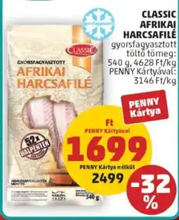 PENNY Classic afrikai harcsafilé ajánlat