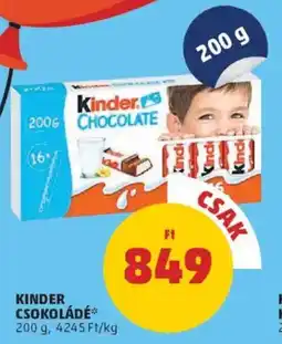 PENNY Kinder csokoládé ajánlat