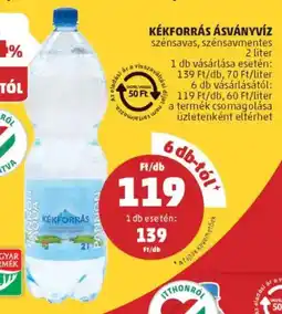 PENNY Kékforrás ásványvíz ajánlat