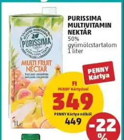 PENNY Purissima multivitamin nektár ajánlat