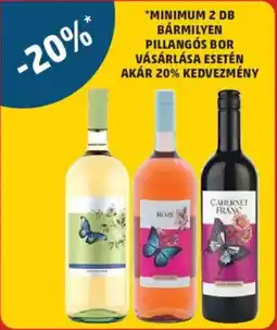 PENNY Minimum 2 db bármilyen pillangós bor vásárlása esetén ajánlat