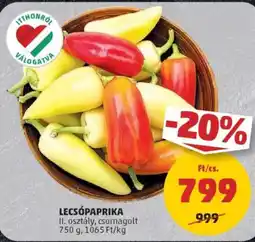PENNY Lecsópaprika ajánlat