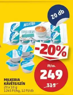 PENNY Milkeria kávétejszín ajánlat