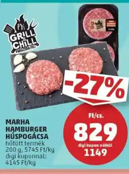 PENNY Marha hamburger húspogácsa ajánlat