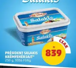 PENNY Président salakis krémfehérsajt ajánlat