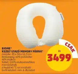 PENNY Biome kezelt utazó memory párna ajánlat