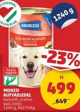 PENNY Morzsi kutyaeledel ajánlat