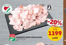 PENNY Kockázott sertés zsírszalonna ajánlat