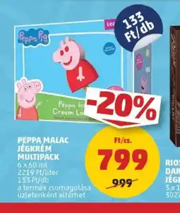 PENNY Peppa Malac Jégkrém Multipack ajánlat