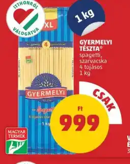 PENNY Gyermelyi Tészta ajánlat