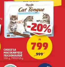 PENNY Choco'la Macskanyelv Tejcsokoládé ajánlat