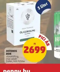 PENNY Ostoros Bor ajánlat