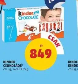 PENNY Kinder Csokoládé ajánlat
