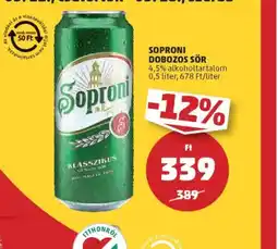 PENNY Soproni dobozos sör ajánlat