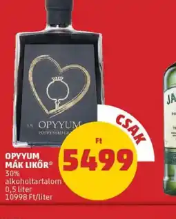 PENNY Opyyum Mák Likőr ajánlat