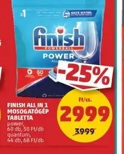 PENNY Finish All in 1 Mosogatgép Tabletta ajánlat
