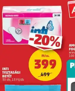 PENNY Inti tisztasági betét ajánlat