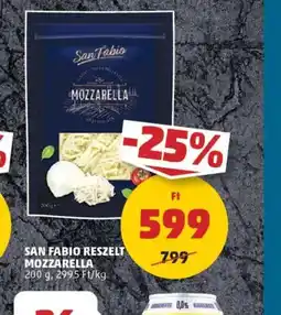 PENNY San Fabio Reszelt Mozzarella ajánlat