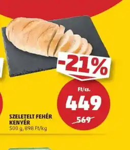 PENNY Szeletelt fehér kenyér ajánlat