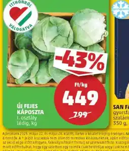 PENNY Új fejes káposzta ajánlat