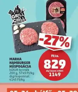 PENNY Marha Hamburger Húspogácsa ajánlat