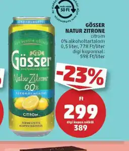 PENNY Gösser Natur Zitrone ajánlat