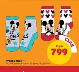 PENNY Gyerek Zokni ajánlat
