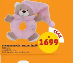 PENNY Babybruin plüss maci csörgő ajánlat