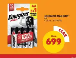 PENNY Energizer Max Elem ajánlat