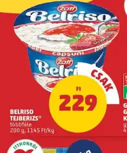 PENNY Belriso Tejberizs ajánlat