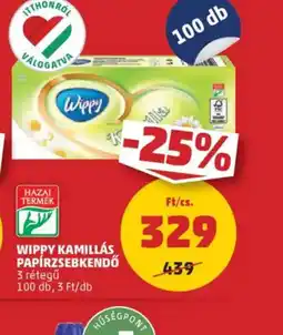 PENNY Wippy Kamillás Papírzsebkendő ajánlat