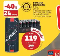 PENNY Dragster Energiaital ajánlat