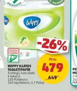 PENNY Wippy illatos toalettpapír ajánlat