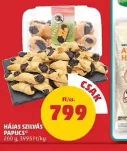 PENNY Hájas szilvás papucs ajánlat