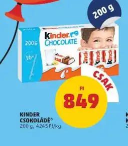 PENNY Kinder Csokoládé ajánlat