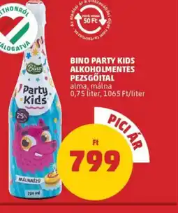 PENNY Bino Party Kids alkoholmentes pezsgőital ajánlat