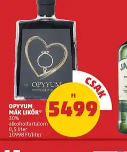 PENNY Opyyum Mák Likőr ajánlat