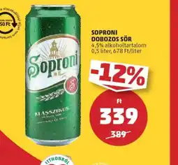 PENNY Soproni dobozos sör ajánlat